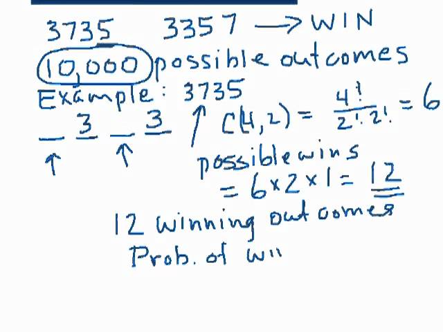 Betting "any order" in Pick 4 Lottery (Part 1)