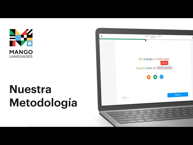 Nuestra Metodología | Mango Languages | Tutorial