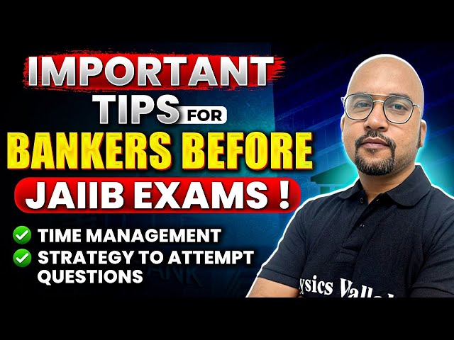 JAIIB Oct 2024 | Important Tips for Bankers Before Exam | JAIIB Preparation 2024 | by Bhaskar Sir