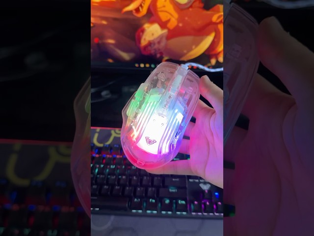 Murah Meriah & Menyala! Mouse Gaming AULA S80 Transparan RGB