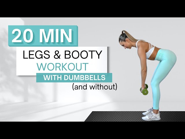 20 min LEGS AND BOOTY LIFT WORKOUT | With Dumbbells (And Without) | Compound Sets