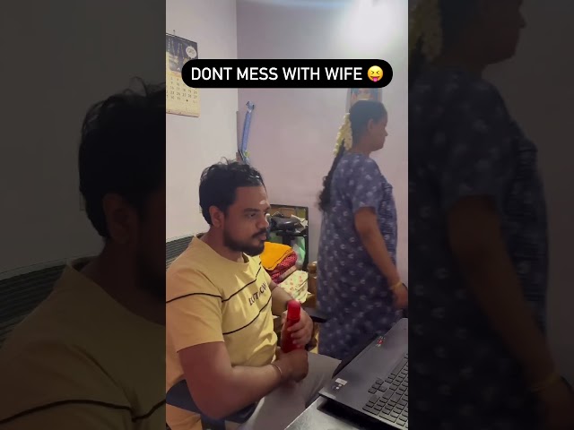 Dont mess with wife 😝 #storyof2nomads #tamil #couple #husbandsothanaigal #trending #viralvideo