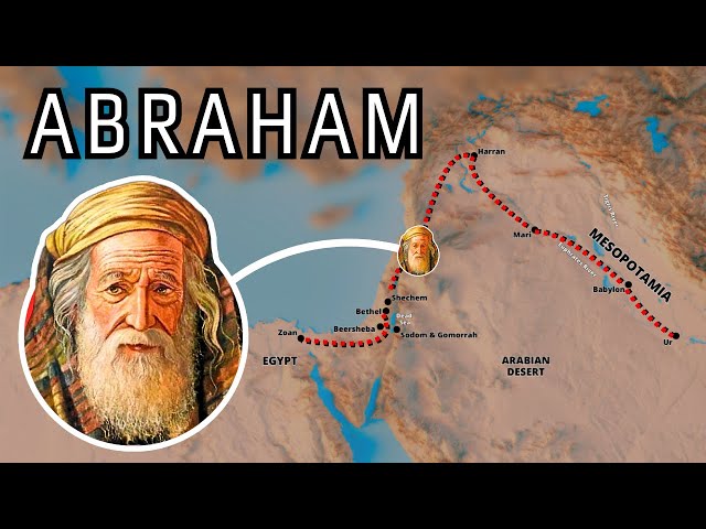 The Entire Life of Abraham on a Map