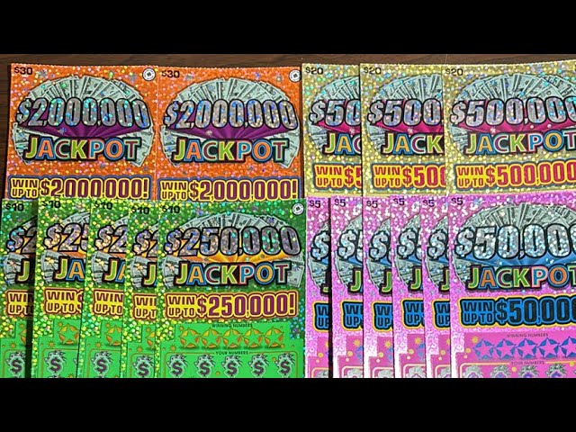 Washington Lottery Jackpot Scratch Cards #scratchofftickets #lotto #win #like