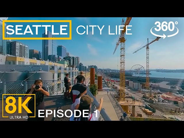 8K 360˚ Virtual Tour to the Heart of Seattle - Busy Life of Emerald City with Real City Sounds - #1