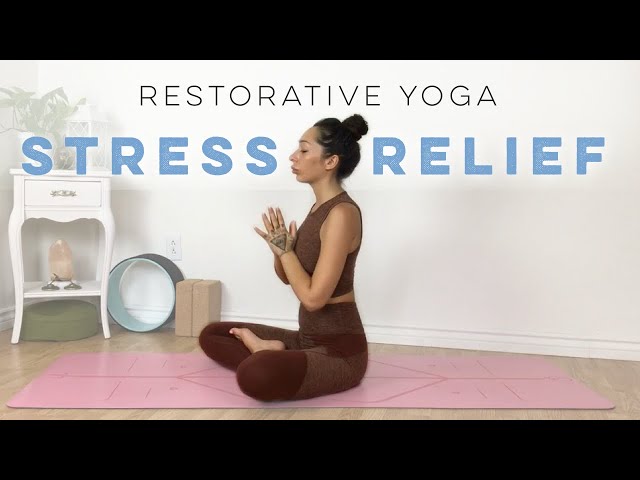 10 Min Restorative Yoga For Stress & Anxiety (All Levels Yoga)