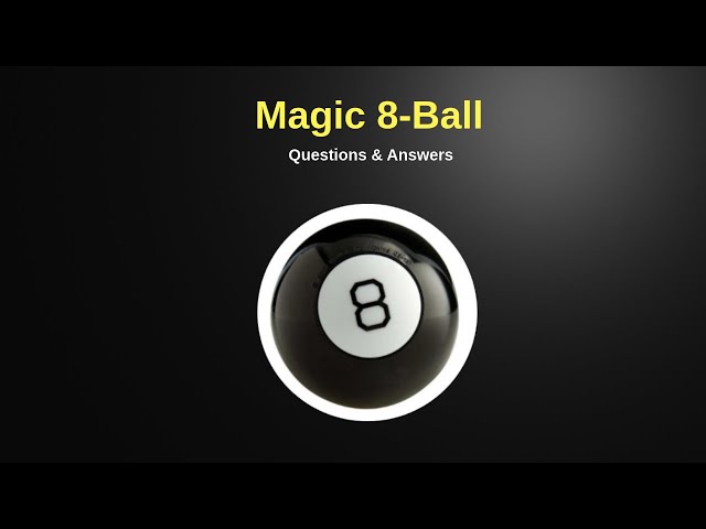 Questions and Answers - Magic 8-Ball - Options Trading Forecasts and Predictions