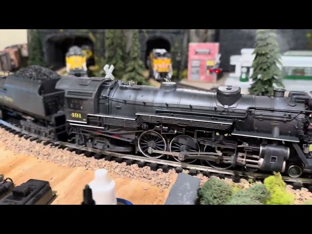 Having fun on the Layout, Lionel Legacy C&O F19 Pacific.   The Sportsman