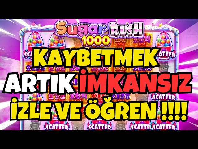 SUGAR RUSH 1000X REKOR KATLAMA GELDİ ! ARTIK OYUNUN SEFİRİ BİZİZ !!!   #sugarrush1000x #slot