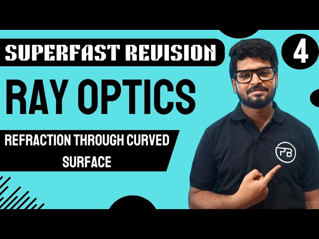 Ray Optics | Superfast Revision | Refraction through curved surface