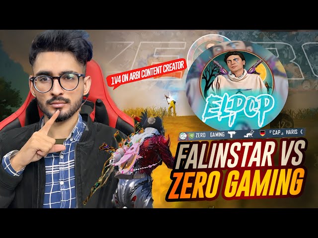 FalinStar Vs Zero Gaming🔥 | 1v4 on Arbi Content Creator | PUBG MOBILE