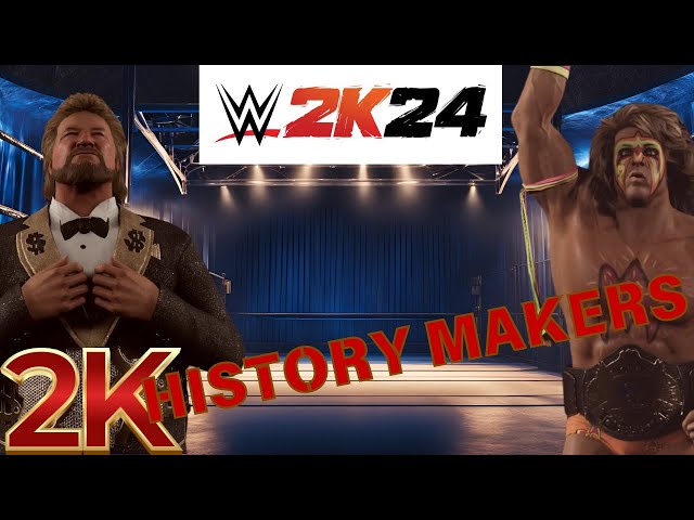 WWE 2K24 HISTORY MAKERS Ted DiBiase vs  Ultimate Warrior Wrestling Summit