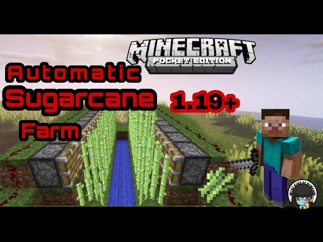 ||How to make automatic sugarcane farm in minecraft pe|| Minecraft Tutorial #3||PE Bedrock Java Xbox