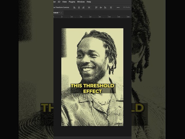 How to create Threshold Effect✅ #shorts #brutalism #graphicdesign #photoshoptutorial #tutorial