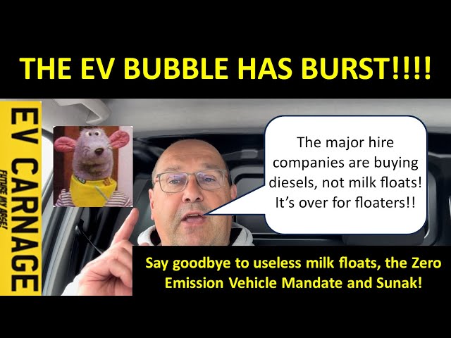 THE EV BUBBLE HAS BURST - OFFICIAL ANNOUNCEMENT BY ME! (and I can prove it!)