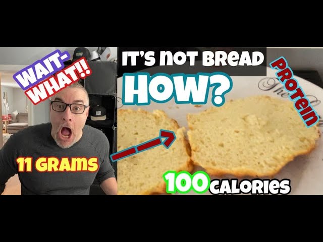 NO BREAD-  Bagel 100 calories eat healthy stay fit for life. 11 GRAMS of PROTEIN. Fast Breakfast!