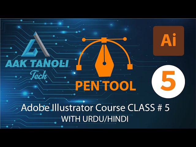 How to use pen tool in illustrator-Class # 05