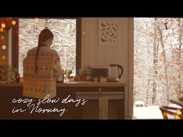 My Quiet Winter at the Cabin in the Woods - Cozy Cooking, Painting, Nature Walks – Slow Living Vlog