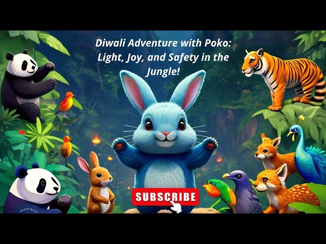 Diwali Adventure with Poko: Light, Joy, and Safety in the Jungle! @Taletimepass-AKS