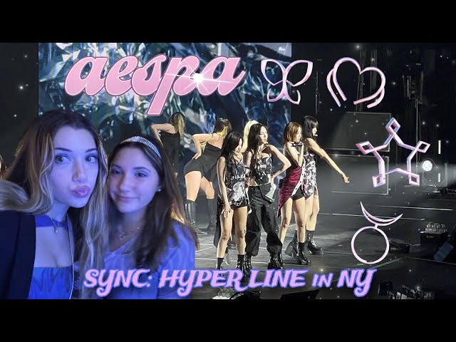 seeing aespa sync: hyper line concert in NY!