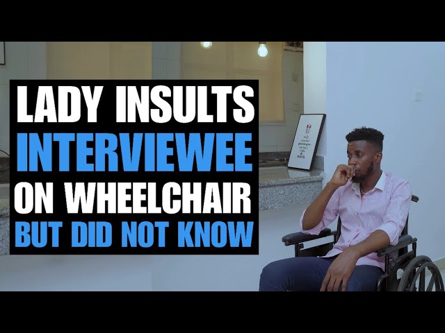 Lady Insults Interviewee On Wheelchair, But Did Not Know... | Moci Studios