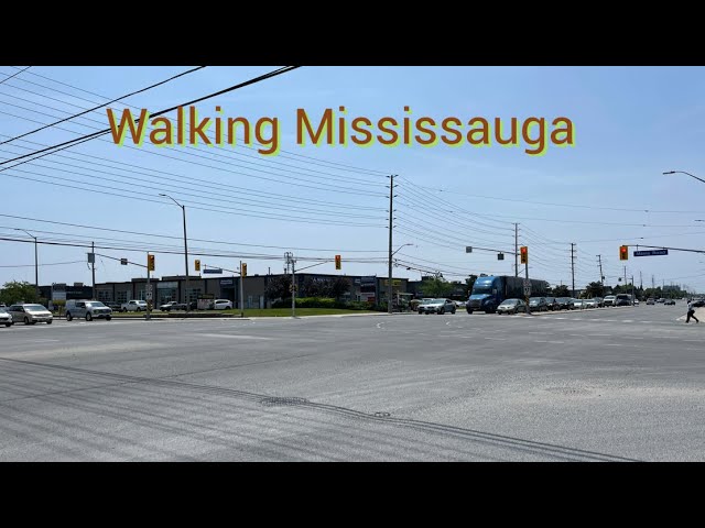 Walking Confederation Parkway in Mississauga City Centre