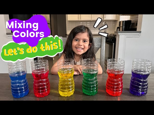 Super Cool Color Fizzing tablets - learning about color mixing