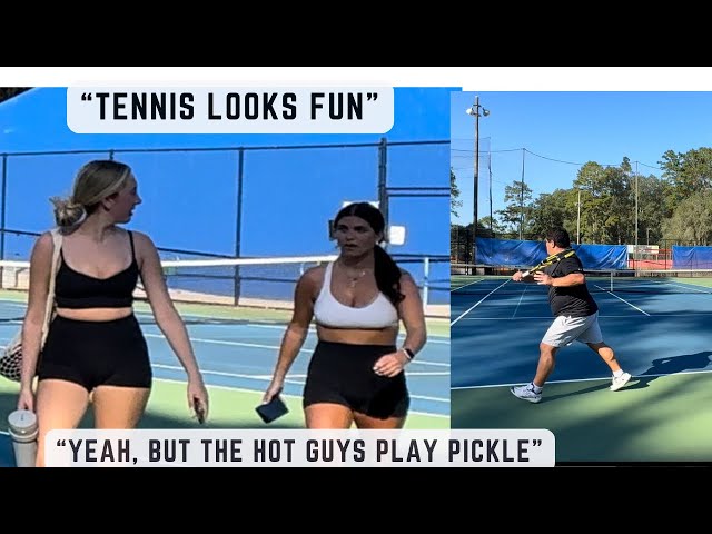 Pickleball College Ladies vs Old Tennis “professionals” Guys - who wins?