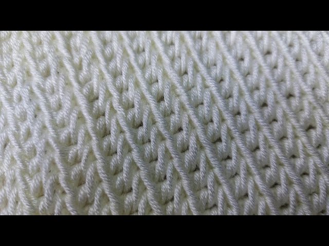 Wonderful 💯 👌 Very Easy Tunisian Stitch for blankets, hats, bags