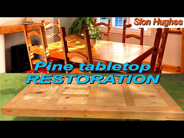 Pine table top restoration