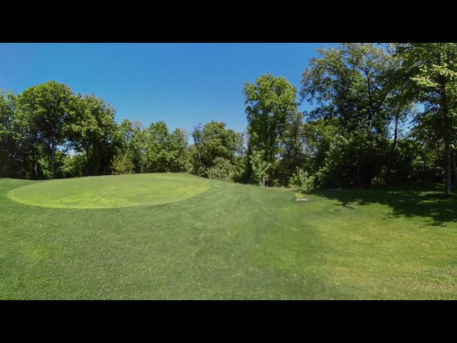 Golf grass landscape 360 degree panorama landscape (NO COPYRIGHT)