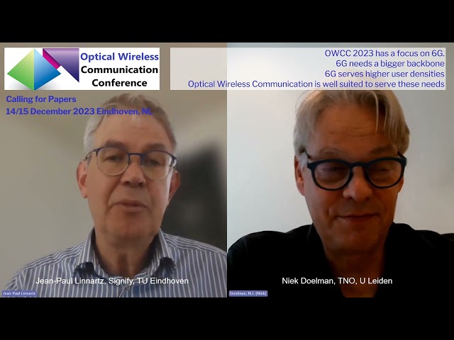 2023 Optical Wireless Communication Conference interview with Professor Niek Doelman