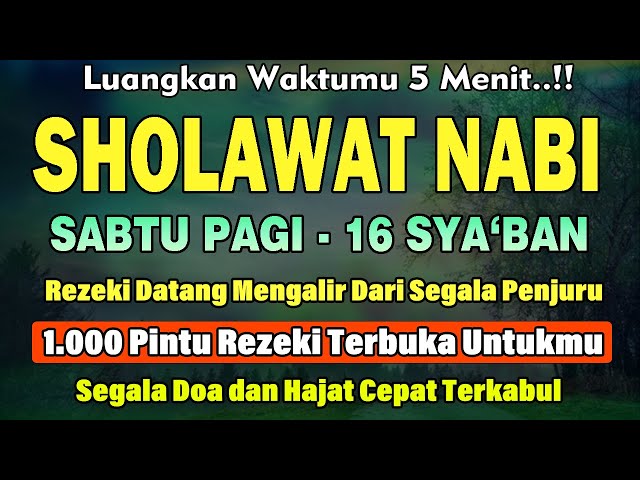 PUTAR MALAM INI !! SHOLAWAT JIBRIL PENGABUL HAJAT, MENDATANGKAN REZEKI, PENGHAPUS DOSA