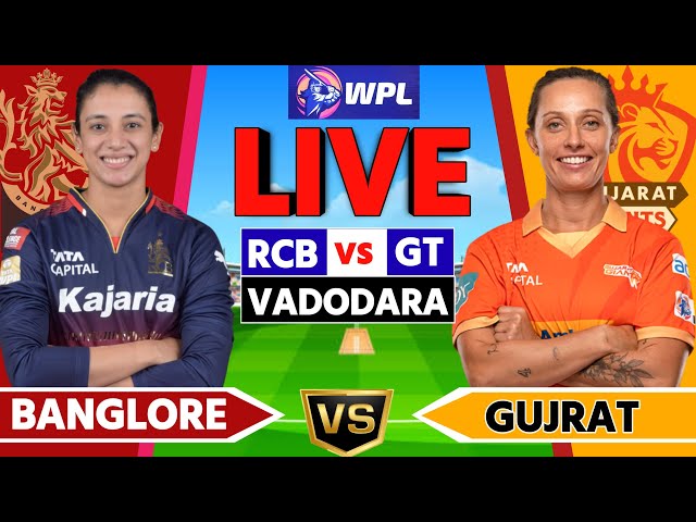 🔴LIVE - RCB W vs GG W | GG vs RCB WPL 1st MATCH LIVE | WPL LIVE | GUJRAT vs BENGLURU LIVE