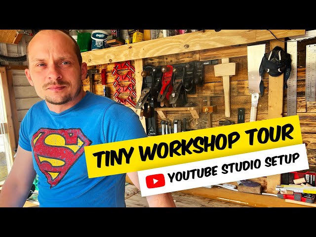 Me, My Tiny Workshop Tour and Youtube Studio Setup - also my first ever video voiceover 🫣 😱