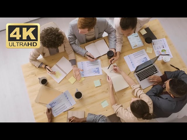 Office Stock Footage - People Working As A Team / Group Meeting | Business Footage Free Download