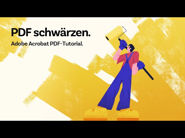 PDF schwärzen mit Adobe Acrobat Pro | Adobe PDF Tutorial