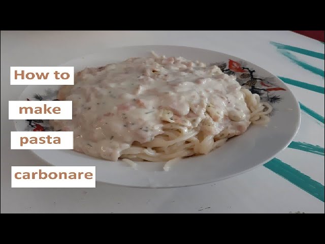 How to make pasta carbonara ? | C ideja za spagete karbonara