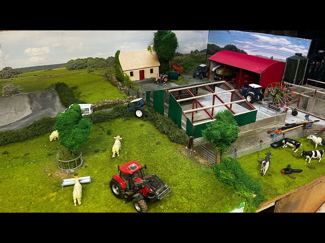 NEW BEEF FARM + SHED BUILDING + HILLS - The Big 1/32 Model Farm Diorama Build #5