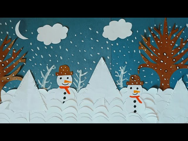 How to make winter season craft | winter season craft