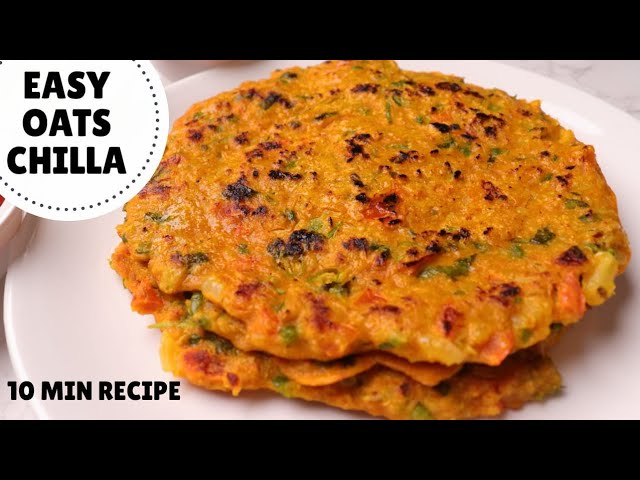 10-MINUTE OATS CHILLA Recipe for Weight Loss | Healthy Tuesdays - Episode 01