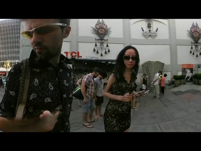 Chinese Theater in Hollywood with palm prints