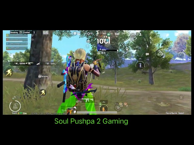 1vs4 Cluch bgmi 🔥💯 #soul Pushpa 2 Gaming