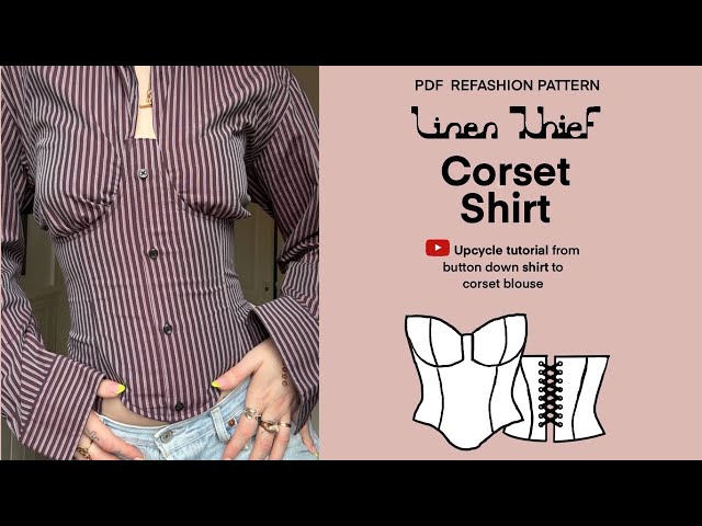 Upcycle Corset Shirt Tutorial