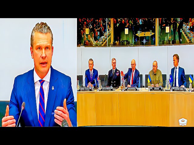 Defense Secretary Pete Hegseth SPEAKS OUT at Ukraine Defense Meeting in Brussels!