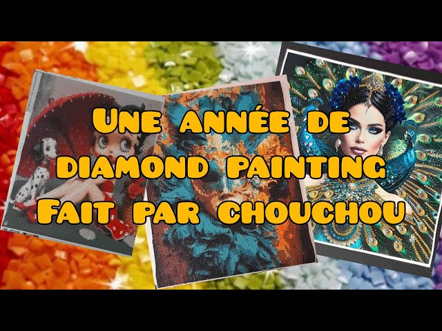 Une année de DIAMOND PAINTING fait par chouchou 😍😍😍