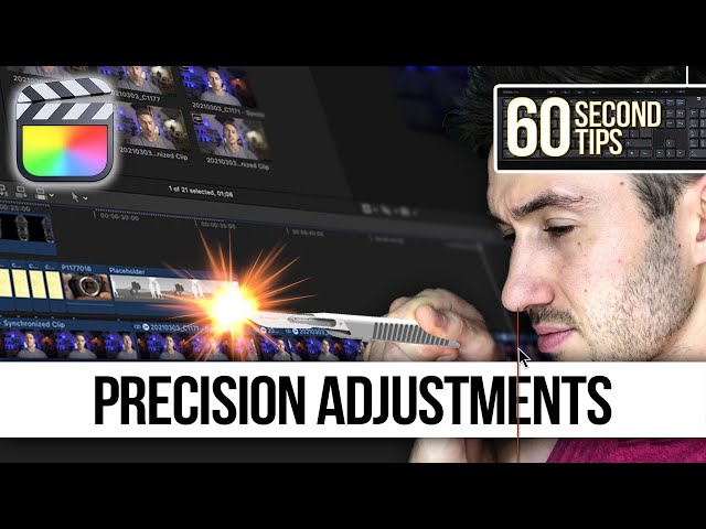 Precision Adjustments | FINAL CUT FRIDAYS | 60 Second Final Cut Pro Tips