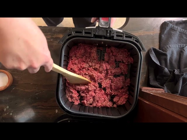 Ground Beef in the Air Fryer