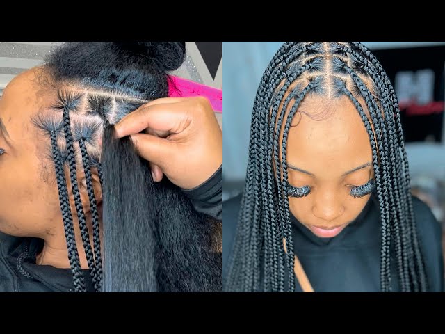 How To Do Knotless Braids Step-By-Step🔥Beginner Friendly