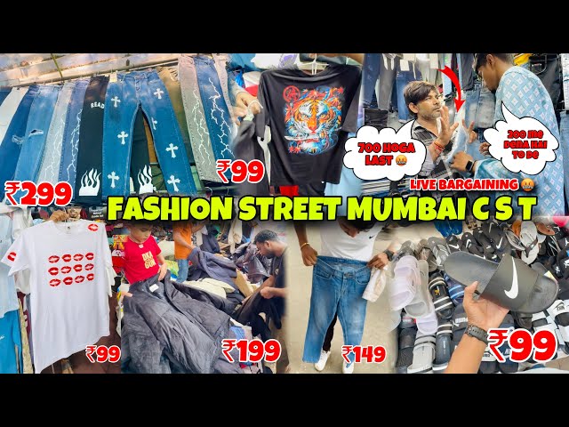 FASHION STREET MUMBAI C S T | LIVE BARGAINING | charchgate market | FS MARKET